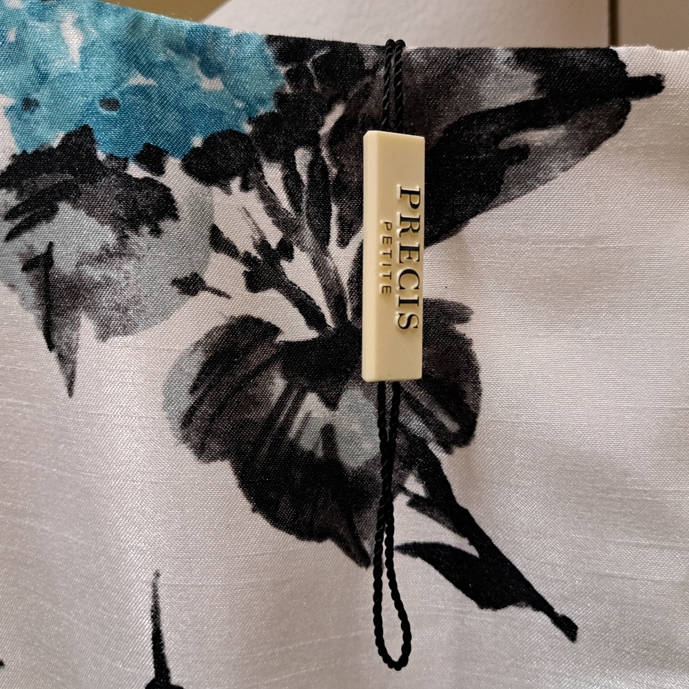 NWT Precis Petite Women's Dress Floral A-Line Sundress Belted  Size 10 US - Picture 11 of 14